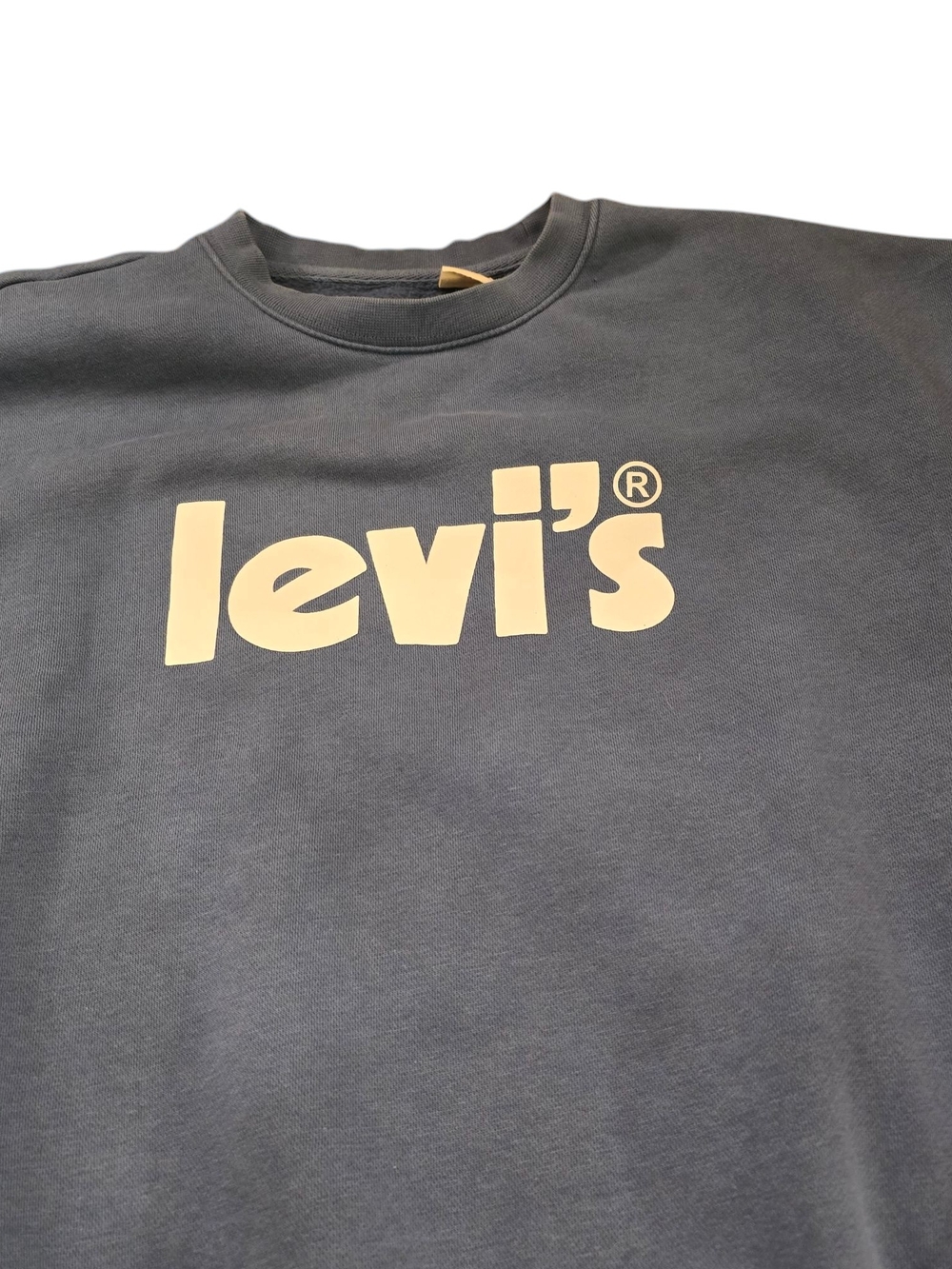 Levi's Logo Crewneck Sweatshirt Small Light Blue Unisex Pullover Vintage Y2K